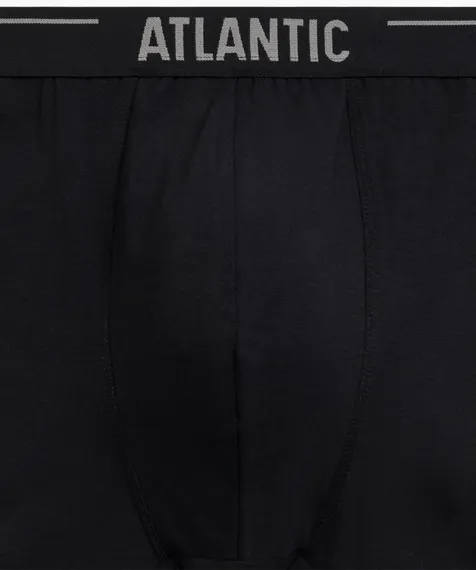 Трусы мужские боксеры (3шт), Atlantic 3MH-011, хлопок, темно-фиолетовый + черный + темный хаки