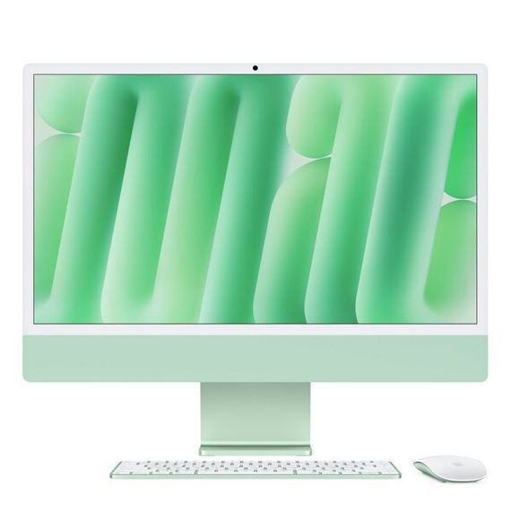iMac 24&quot; Retina 4,5K, M4 (10C CPU, 10C GPU, 2024), 16 ГБ, 256 ГБ SSD, зеленый