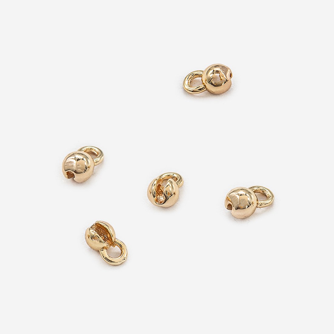 Укрывной (обжимной) концевик, 3мм, позолота