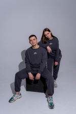 Костюм Серый: Свитшот оверсайз + джоггеры