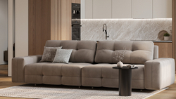 Прямой диван Леонардо (Leonardo), 3160 мм с механизмом Пума