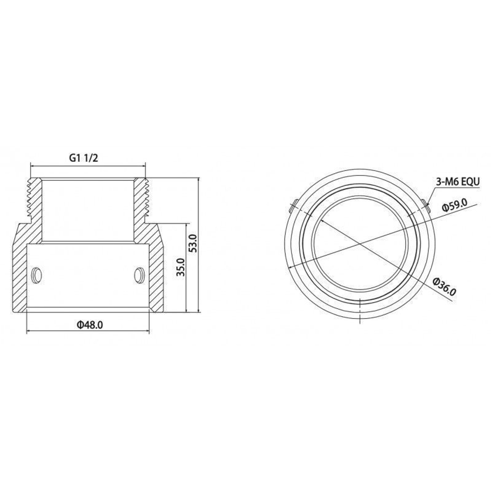 Адаптер для кронштейна Dahua DH-PFA110