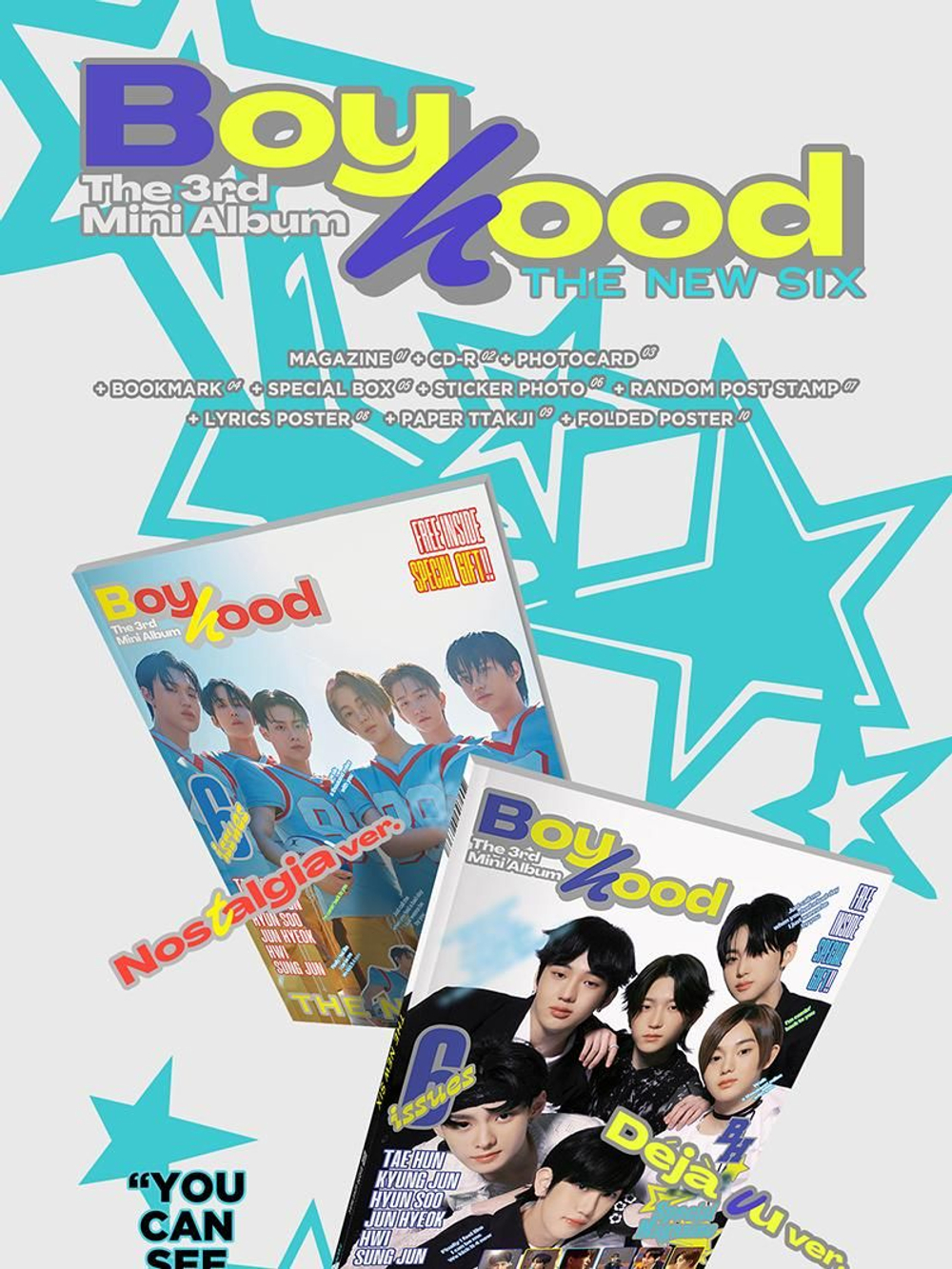 Альбом THE NEW SIX (TNX) - BOYHOOD 3rd Mini Album RANDOM Version