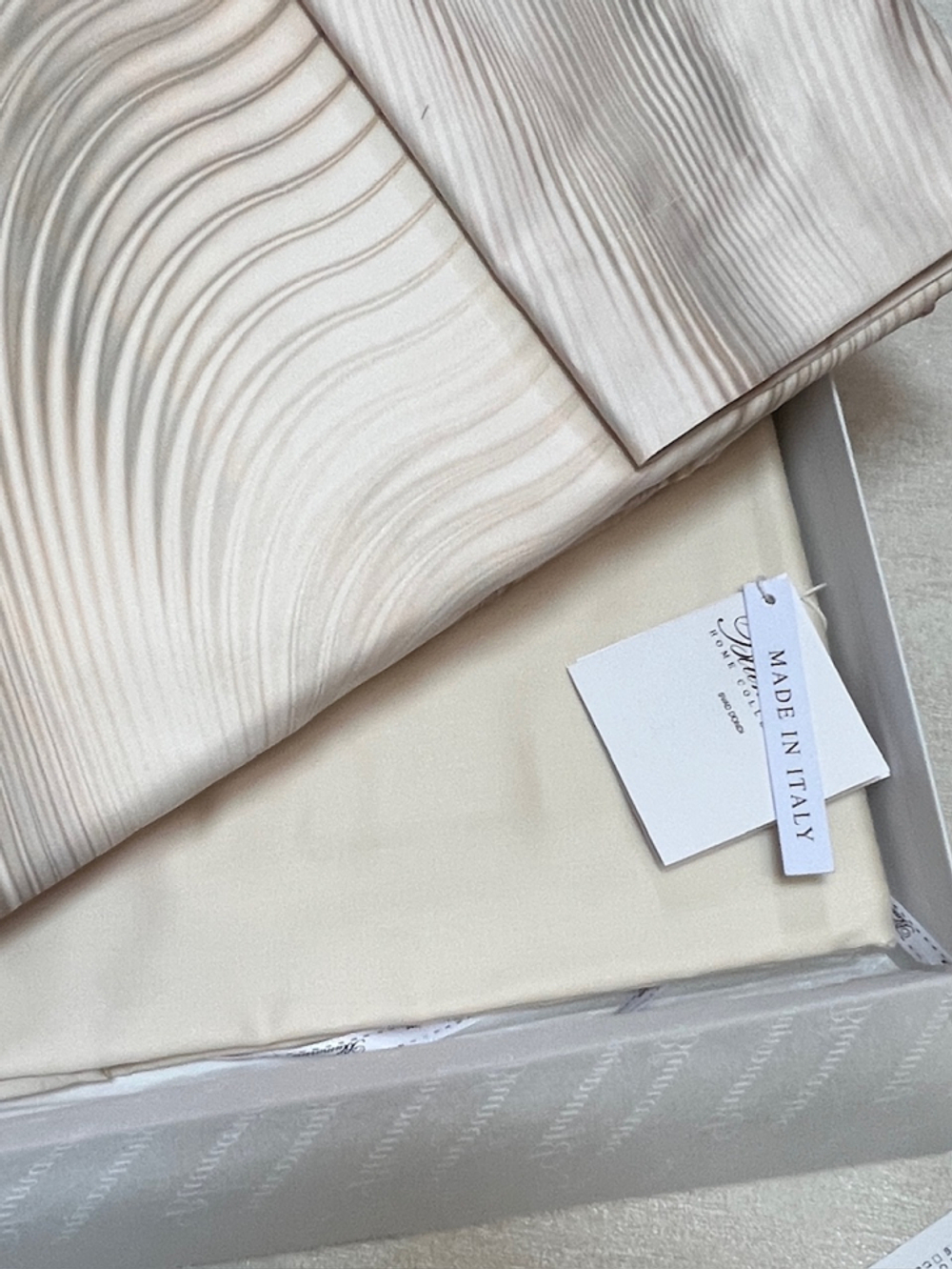 Постельное белье 2 спальное евро макси Blumarine Romantic бежевое