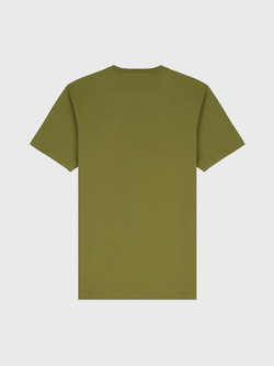 Футболка C.P. Company 30/1 Jersey Vertical Logo Green Moss