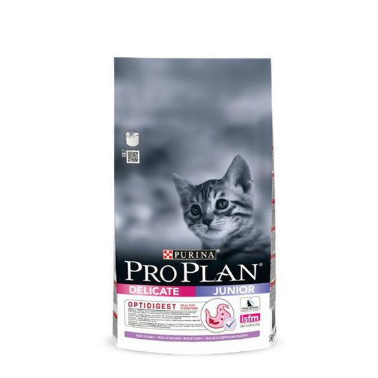 Purina Pro Plan Kitten Delicate для котят с чувствительным пищеварением индейка