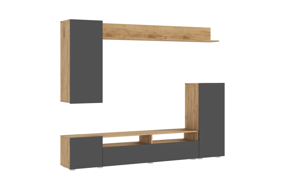 Гостиная Верона дуб крафт / графит