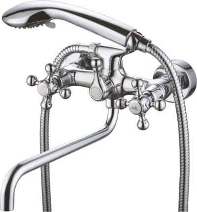 09041 Смеситель 2-ух руч. для ванны "GANZER"  (6/1шт)