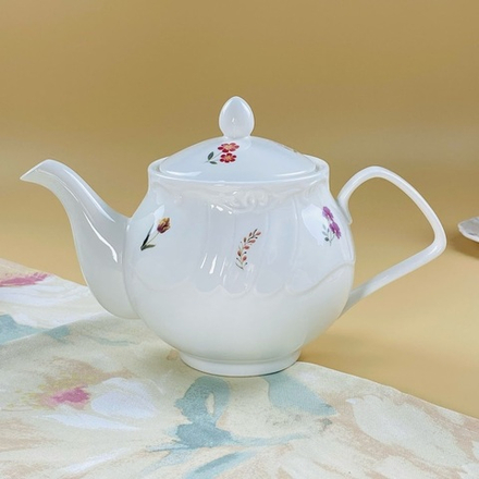 Lenardi 109-212 Чайник заварочный 1200мл КРОКУС в под.уп.(х12)Фарфор