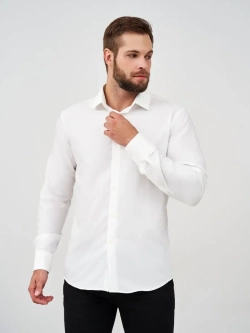 Рубашка классическая с длинным рукавом приталенная