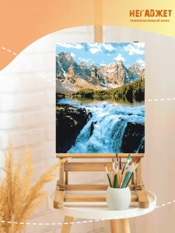 Картина по номерам Горный водопад
