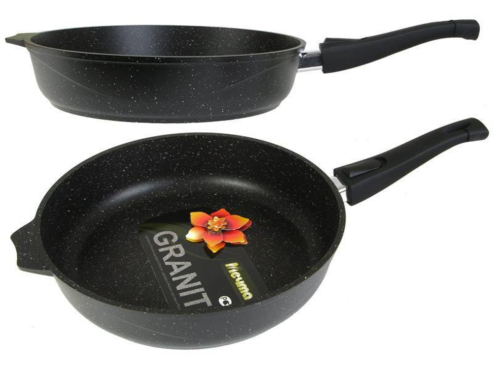 Сковорода 30см Гранит black со съемной ручкой