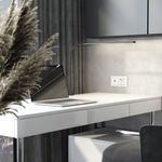 Розетка Ethernet RJ-45 (белый акрил)