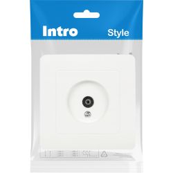 Розетка Intro Style 7-301-01 TV одиночная, IP20, СУ, белый