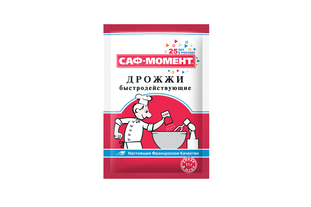 Дрожжи хлебопекарные сухие САФ-МОМЕНТ (Пак) 11г