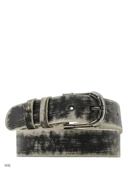 Ремень из натуральной кожи с пряжкой, подарочный