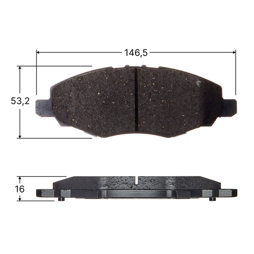 Колодки тормозные дисковые Avantech передние (противоскрипная пластина в компл.) AV200