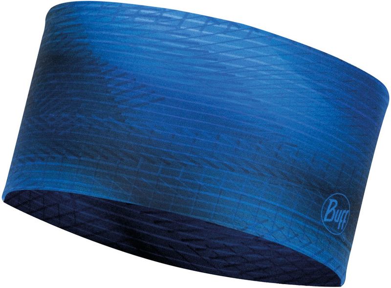 Повязка на голову спортивная Buff Headband CoolNet Spiral Blue Фото 1