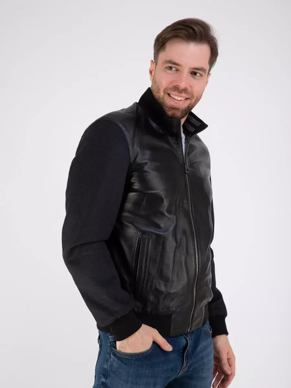 Куртка кожаная демисезонная Турция