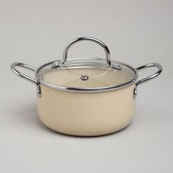 КАСТРЮЛЯ AGNESS С АНТИП. ПОКР. И СТЕКЛ. КРЫШКОЙ 950 МЛ, 14*7 СМ