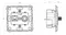 Donel R98 Механизм Компьютерной+спутниковой розетки RJ45+SAT, серия (тип) DA