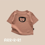 футболка какао Lion Boy (с аппликацией "Лев")