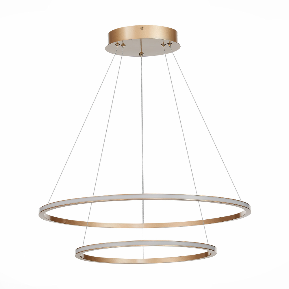ST604.243.56 Светильник подвесной ST-Luce Золотистый/Белый LED 1*56W 4000K Подвесные светильники
