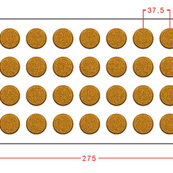 1000| Форма для шоколадных конфет "Таблетка шагрень " (275*175 мм)