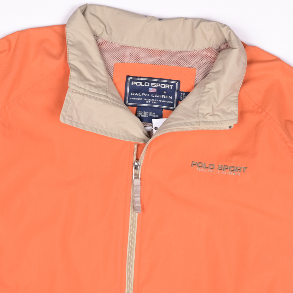 Винтажная ветровка Polo Sport яркого цвета, L oversize