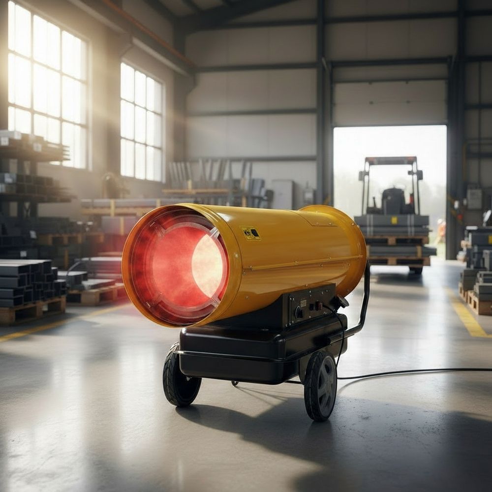 Тепловая пушка дизельная OURMASTER D 230 - прямого нагрева / 80 кВт / промышленная