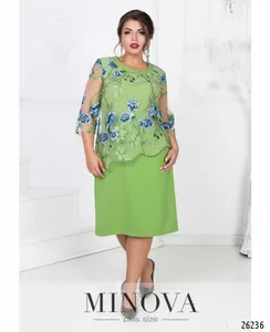 Платье 326-зеленый Minova
