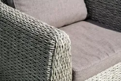 "Кальяри" кресло из искусственного ротанга (гиацинт), цвет серый