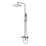 Душевая стойка Grossman Style 500.K35.05.120 с верхним душем,ручной лейкой и смесителем, брашированный никель,1 место