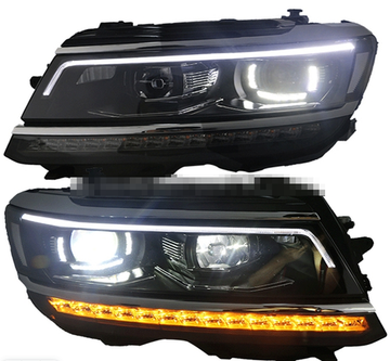 Передние фары VW Тигуан 2 2017-2019 V12 type [ОРИГИНАЛЬНЫЕ комплектующие; Комплект Л+П; ходовые огни; FULL LED]