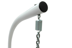 Кресло подвесное двойное Флора арт.D40-МТ006 (стойка+основание.бел.,корзн.бел.,подуш. беж. 3уп. (В))