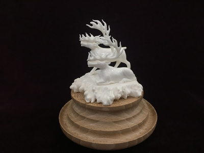 Семья оленей, скульптурная композиция