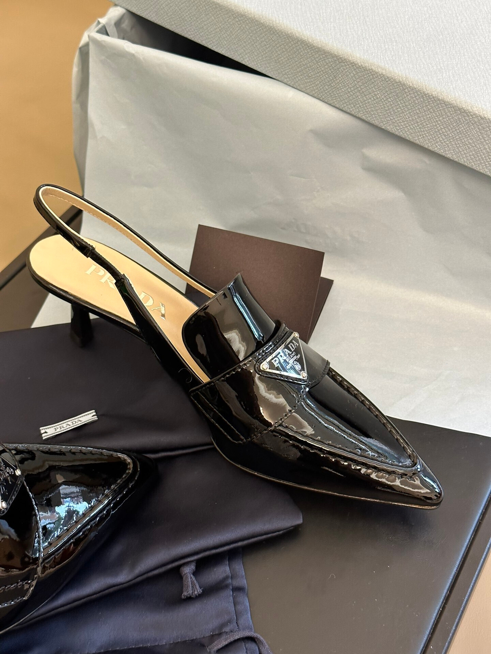 Prada Slingbacks 4.5 cm