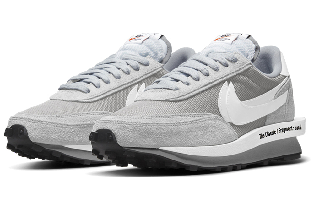 Кроссовки Fragment Design X Sacai X Nike Ldwaffle "Light Smoke Grey"