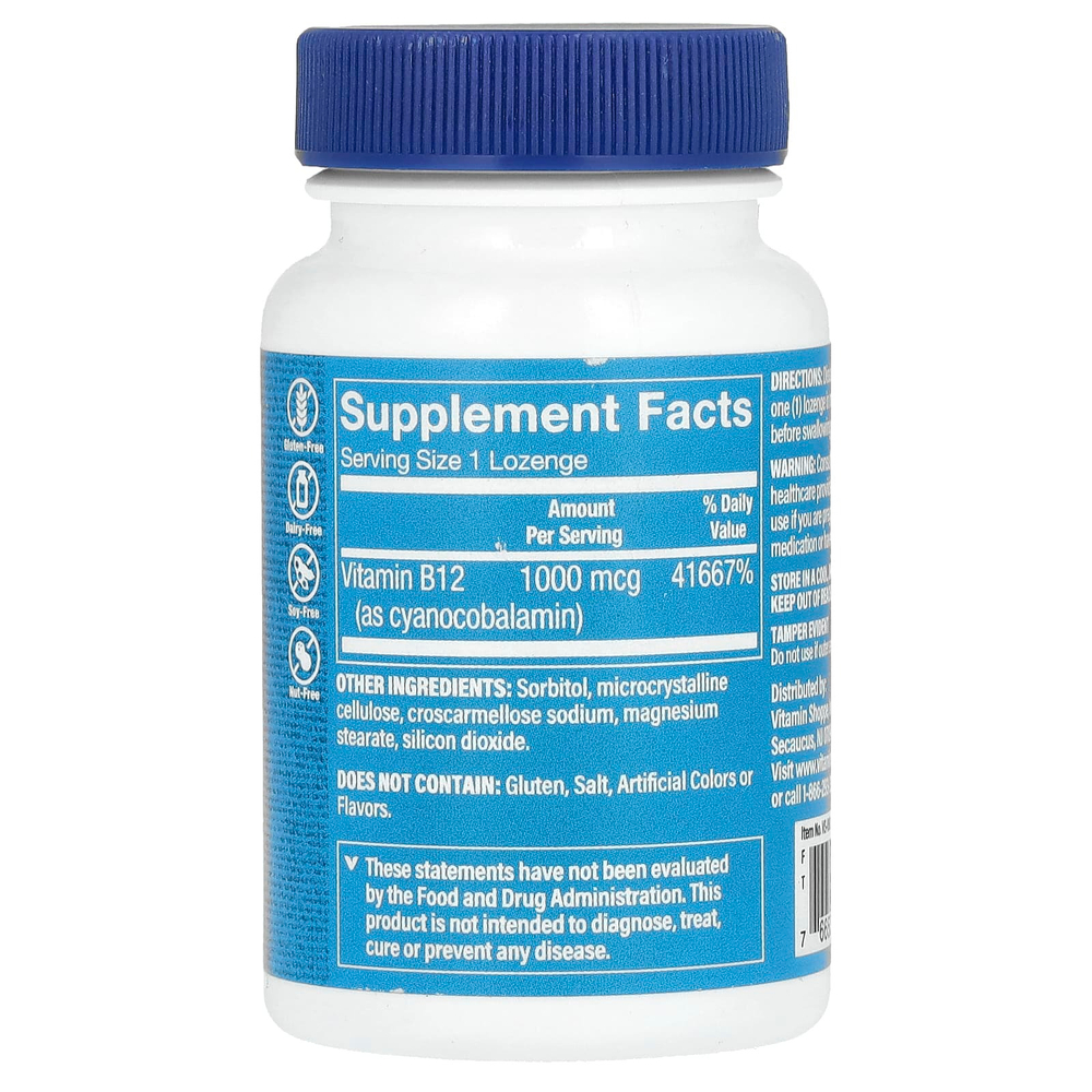 The Vitamin Shoppe, Витамин B12, 1000 мкг, 100 пастилок
