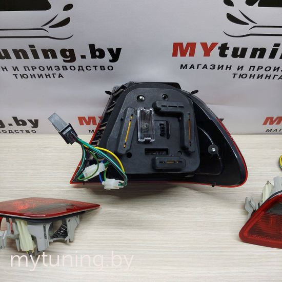 Задние фонари Bmw 3 E46 red smoke led