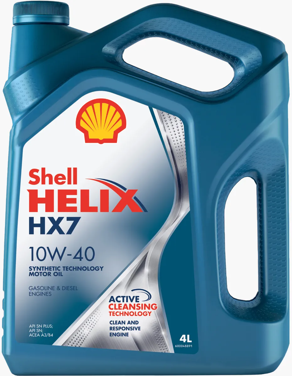 Моторное масло Shell Helix HX7 10W-40, полусинтетическое, 4 л