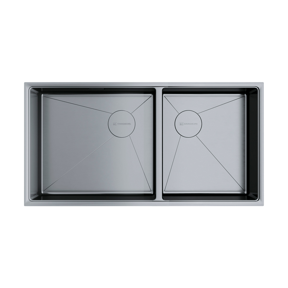 Мойка Omoikiri Taki 85-2-LB-U/IF Side-IN нерж. сталь | Нержавеющая сталь