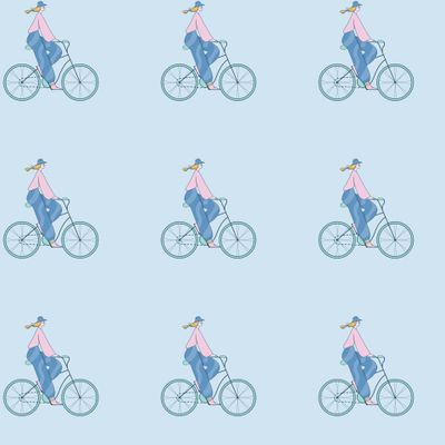 Девушка на велосипеде | Girl on the bike