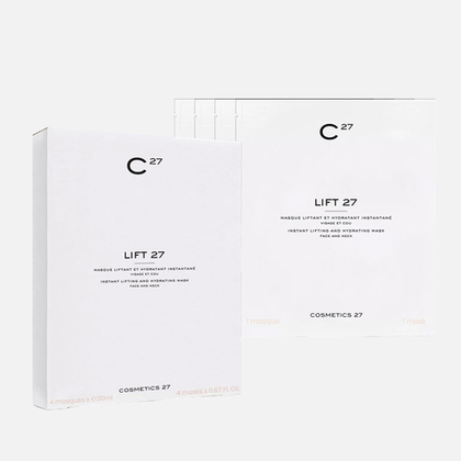 COSMETICS 27 LIFT 27 Х4 Био-органическая лифтинг-маска мгновенного действия, 4 шт