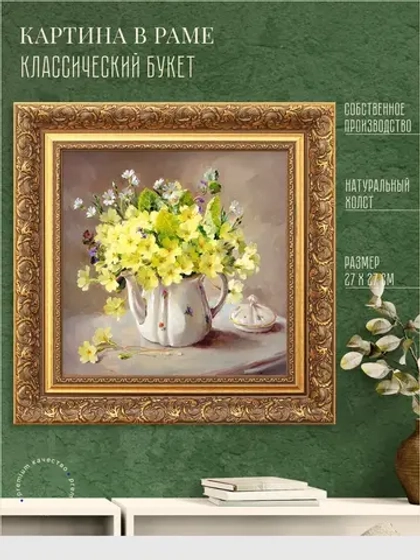 Картина на стену интерьерная на холсте 27*27 см