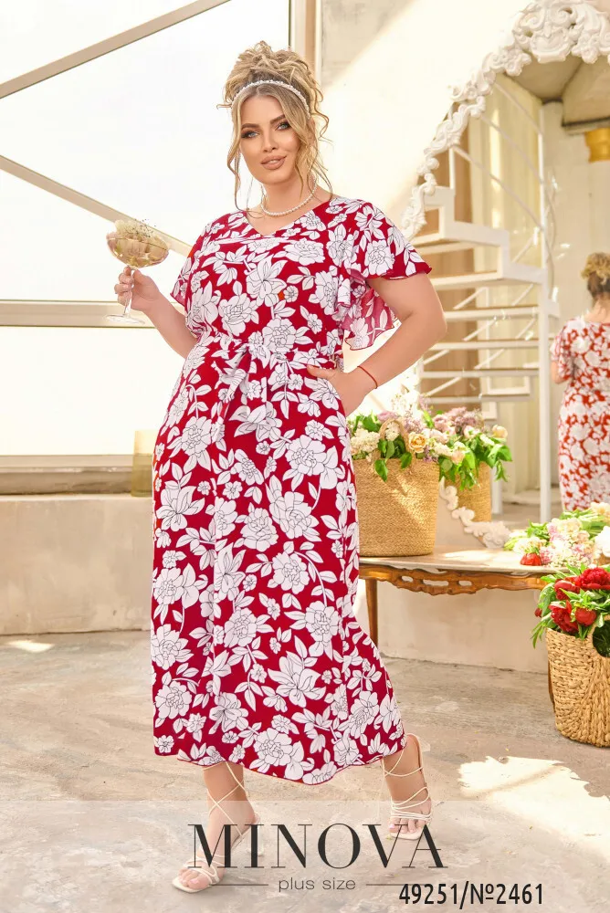 Платье 2461-красный Minova