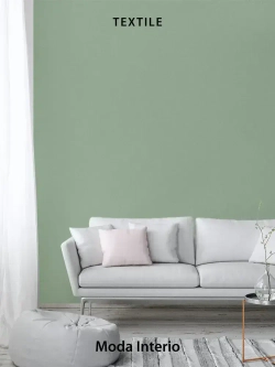 Обои флизелиновые 1.06, виниловые зеленые однотонные Textile (Moda Interio) метровые под ткань для гостиной и спальни в стиле прованс