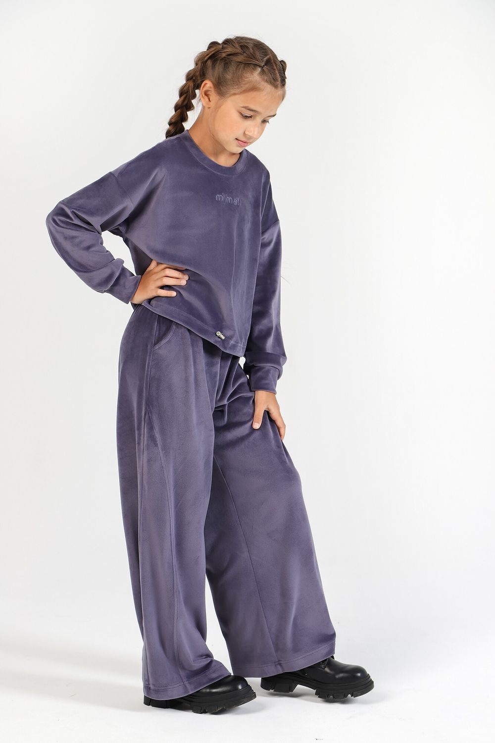 Костюм для девочки Вита-2 Виотекс СЕРЫЙ