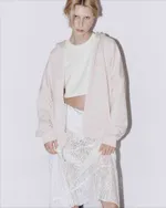 Худи One Two Zip-Up Hoodie Logo Turtledove бежевый