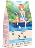Сухой корм для взрослых кошек с избыточным весом и стерилизованных Белая Рыба с Лососем 10 кг ZILLII